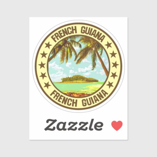 Französisch-Guayana Aufkleber (Blatt)