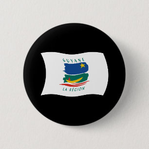 Französisch-Guayana-Flagge-Button Button
