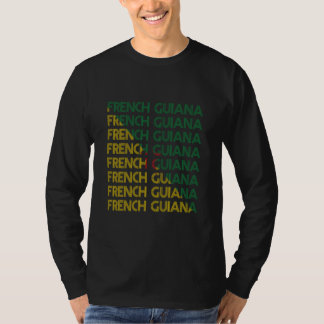 Französisch-Guayana Flagge Hispanic Heritage Monat T-Shirt