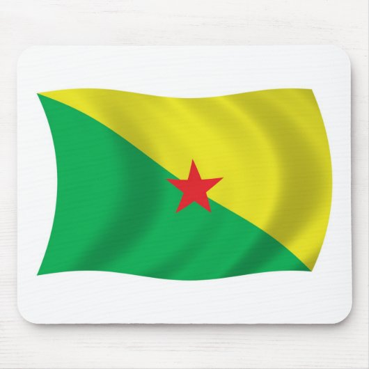 Französisch-Guayana-Flagge Mousepad (Vorne)