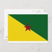 Französisch-Guayana-Flagge Postkarte (Vorne/Hinten)