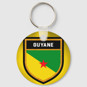 Französisch-Guayana Flagge Schlüsselanhänger