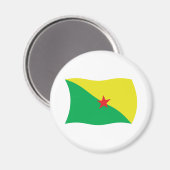 Französisch-Guayana-Flaggenmagnet Magnet (Vorderseite/Rückseite)