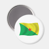 Französisch-Guayana-Flaggenmagnet Magnet (Vorderseite/Rückseite)