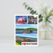 Französisch-Guayana - I Liebe - Postkarte (Stehend Vorderseite)