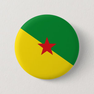 Französisch-Guayana Landesflaggesymbol Button