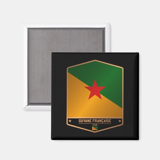 Französisch-Guayana Magnet (Vorderseite/Rückseite)