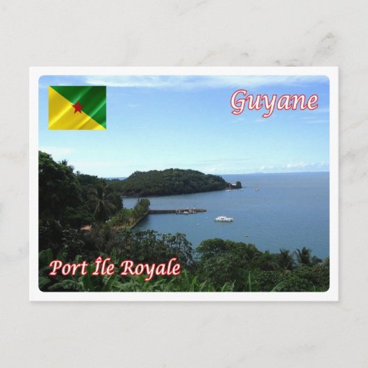 Französisch-Guayana - Port Île Royale - Postkarte (Vorderseite)