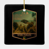 Französisch-Guyana Keramikornament (Rückseite)