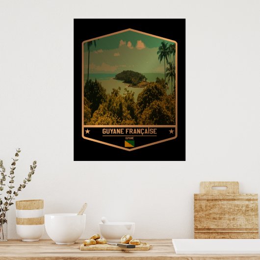 Französisch-Guyana Poster (Küche)