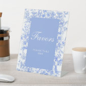 Französisch Hochzeit Floral Etwas Blue Lieblings Sockelschild (In SItu)