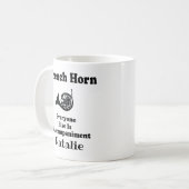 Französisch-Horn-Geschenk-Coffee-Tasse Kaffeetasse (Vorderseite Links)