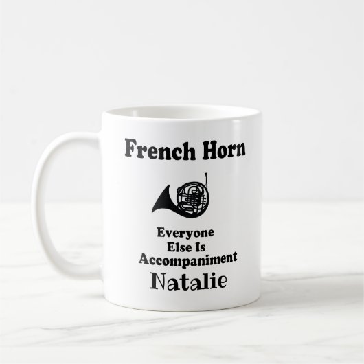 Französisch-Horn-Geschenk-Coffee-Tasse Kaffeetasse (Links)