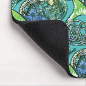 Französisch Hörner Daisy Band Klassenlehrer Mousepad (Ecke)