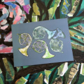 Französisch Hörner Daisy Band Klassenlehrer Postkarte