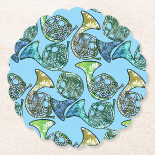 Französisch Hörner Daisy Band Klassenlehrer Untersetzer