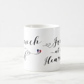 Französisch im Herzen Frankreichs Kaffeetasse (Mittel)
