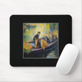 Französisch Impressionist Bootsphilosophie Funny C Mousepad (Mit Mouse)