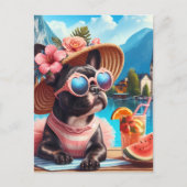 Französisch in Hallstatt Postkarte (Vorderseite)