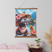 Französisch in Hallstatt Wandteppich Mit Holzrahmen (Schlafzimmer)