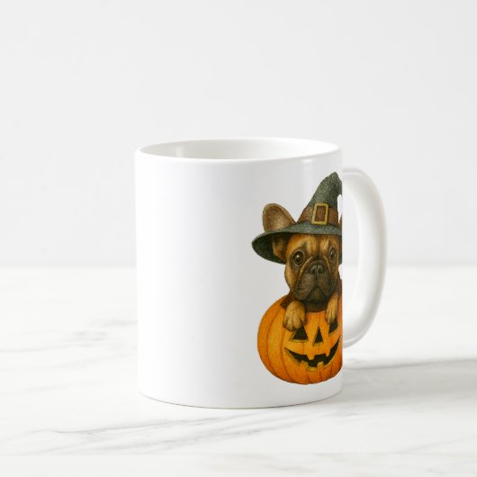 Französisch in Pumpkin Kaffeetasse (VorderseiteRechts)