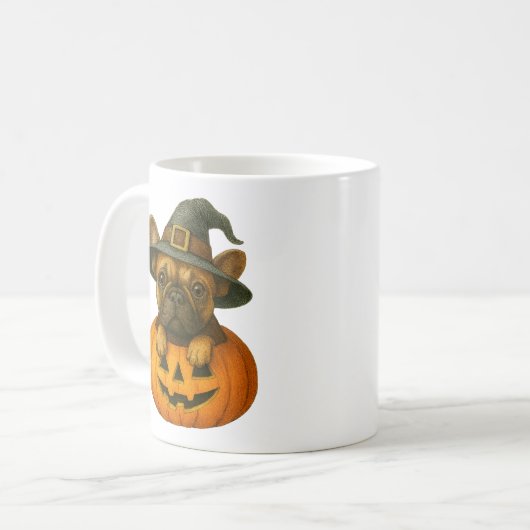 Französisch in Pumpkin Kaffeetasse (Vorderseite Links)