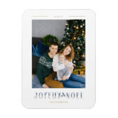 Französisch Joyeux Noël Modern Calligraphy Custom Magnet (Vertikal)