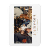 Französisch Joyeux Noël Modern Typografy Custom Fo Magnet (Vertikal)