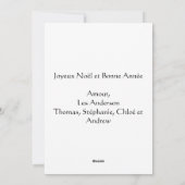 Französisch Joyeux Weihnachten Red Green Personali (Rückseite)