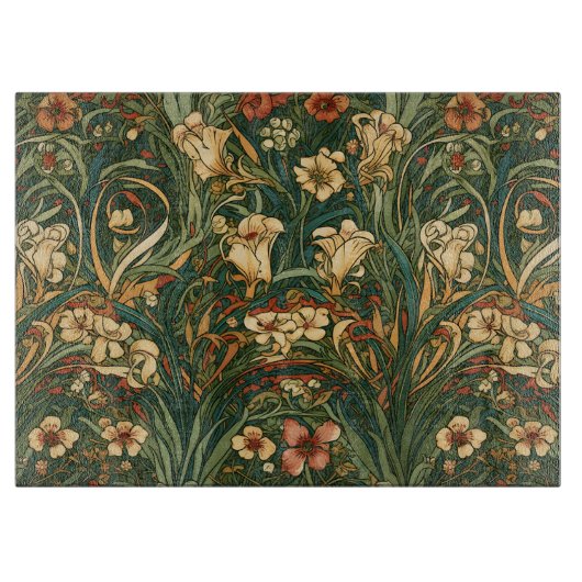 Französisch, Jugendstil inspiriertes Feld der Wild Schneidebrett (Vorderseite)