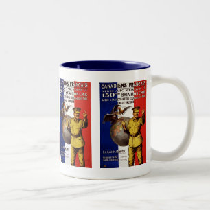 Französisch-Kanadier Zweifarbige Tasse
