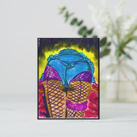 Französisch Kancan Postkarte (Stehend Vorderseite)