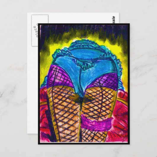 Französisch Kancan Postkarte (Vorne/Hinten)