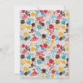 Französisch Kissed Sweet Berry Trauben Blume Hochz Einladung (Rückseite)