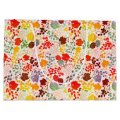 Französisch Kissed Sweet Berry Trauben Blume Hochz Große Geschenktüte (Rückseite)