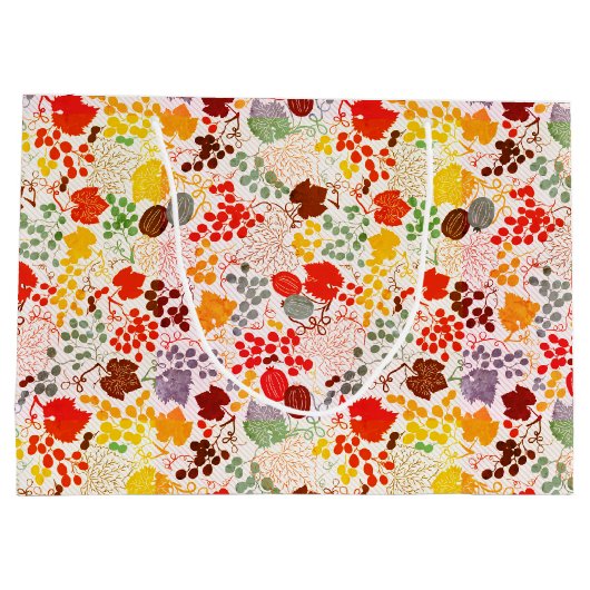 Französisch Kissed Sweet Berry Trauben Blume Hochz Große Geschenktüte (Rückseite)