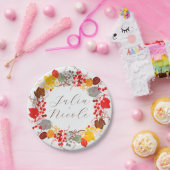 Französisch Kissed Sweet Berry Trauben Blume Hochz Pappteller (Party)