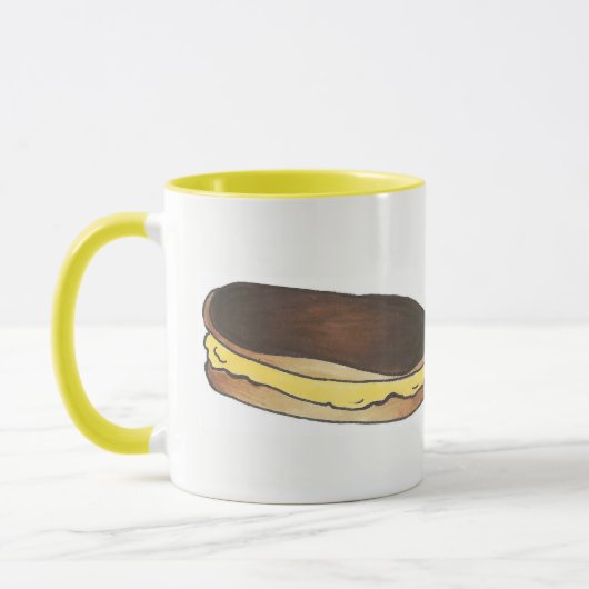 Französisch Konditorei Schokolade Custard Eclair B Tasse (Links)