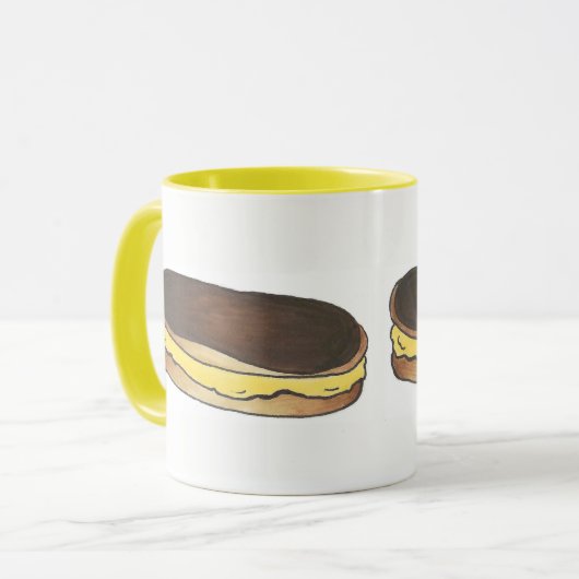 Französisch Konditorei Schokolade Custard Eclair B Tasse (Vorderseite Links)