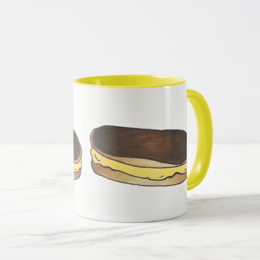 Französisch Konditorei Schokolade Custard Eclair B Tasse (VorderseiteRechts)