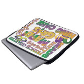 FRANZÖSISCH-KÖNIG CAKE MARDI GRAS LAPTOPSCHUTZHÜLLE (Vorne Knopf)