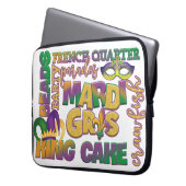 FRANZÖSISCH-KÖNIG CAKE MARDI GRAS LAPTOPSCHUTZHÜLLE (Vorderseite Links)