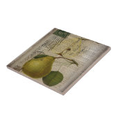 Französisch Land botanische Abbildung Vintag Birne Fliese (Seite)