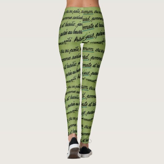 Französisch Leggings (Rückseite)