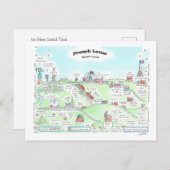 Französisch Lover Small Postcard Postkarte (Vorne/Hinten)