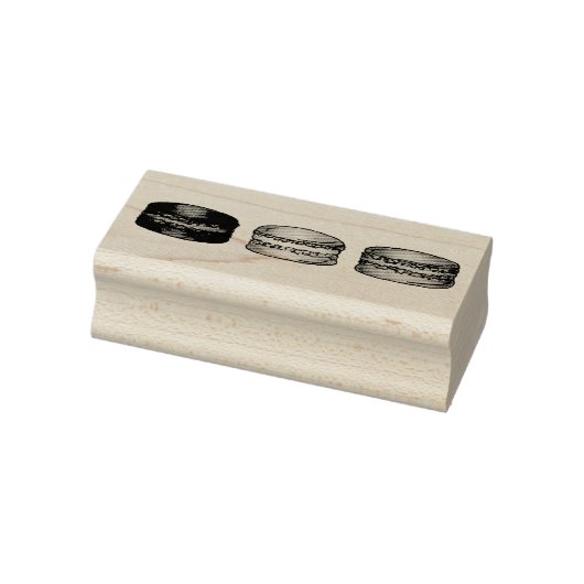 Französisch Macaron Cookies Bäckerei Feinschmecker Gummistempel (Stempel)