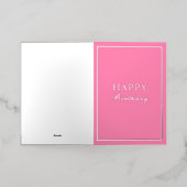 Französisch Macaron Happy Birthday Pink (Äußere Ablage)