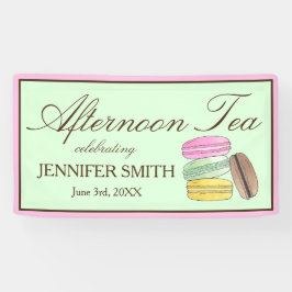 Französisch Macarons Polterabend Nachmittags Tee P Banner
