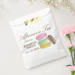 Französisch Macarons Polterabend Nachmittags Tee P Geschenktütchen