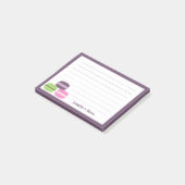 Französisch-Macarons Post-it Klebezettel (angewinkelt)